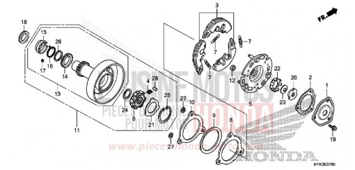 EMBRAYAGE UNIDIRECTIONNEL CRF110FE de 2014